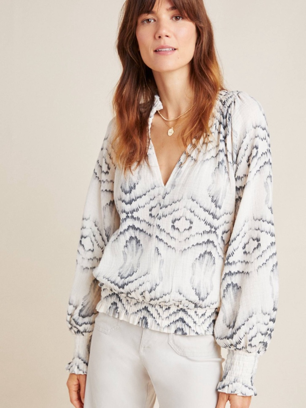 Porridge for Anthropologie “Ines” Textured Blouse – Size XS